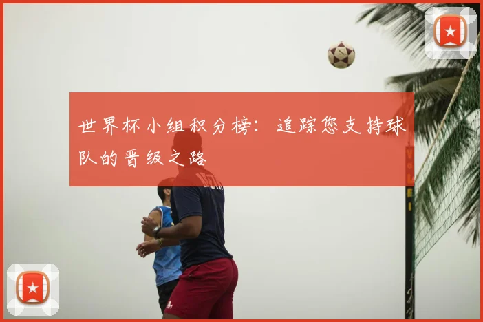 世界杯小组积分榜：追踪您支持球队的晋级之路